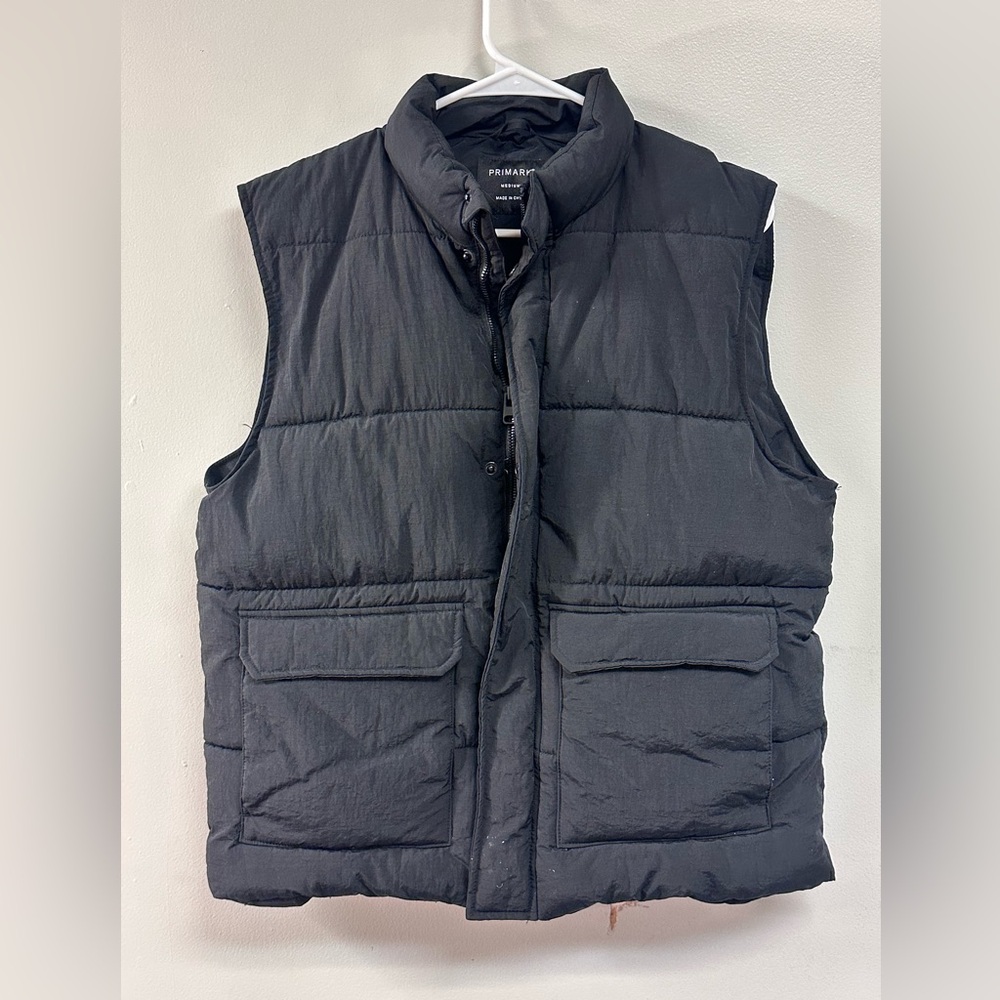 Men's Black Quilted Vest